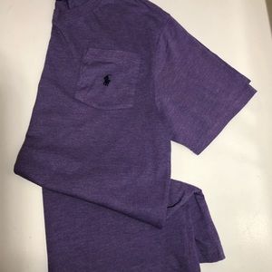 Polo Ralph Lauren Purple V-neck Tee - Boys 18/20